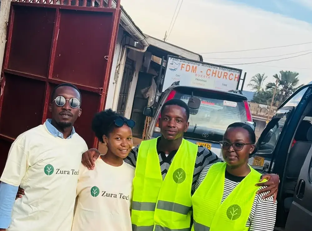 The Zura Tech team during community outreach